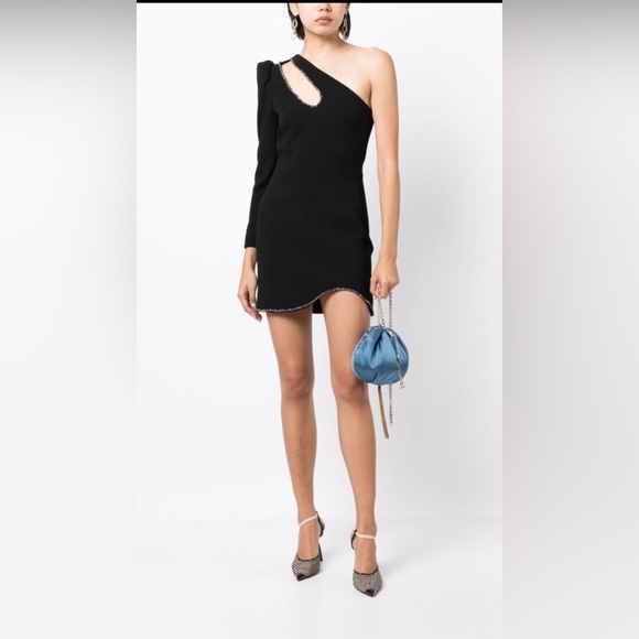 NWOT REBECCA VALLANCE 
Victoria One-Shoulder Mini Dress - Black Size US 2
$552 - Picture 7 of 8